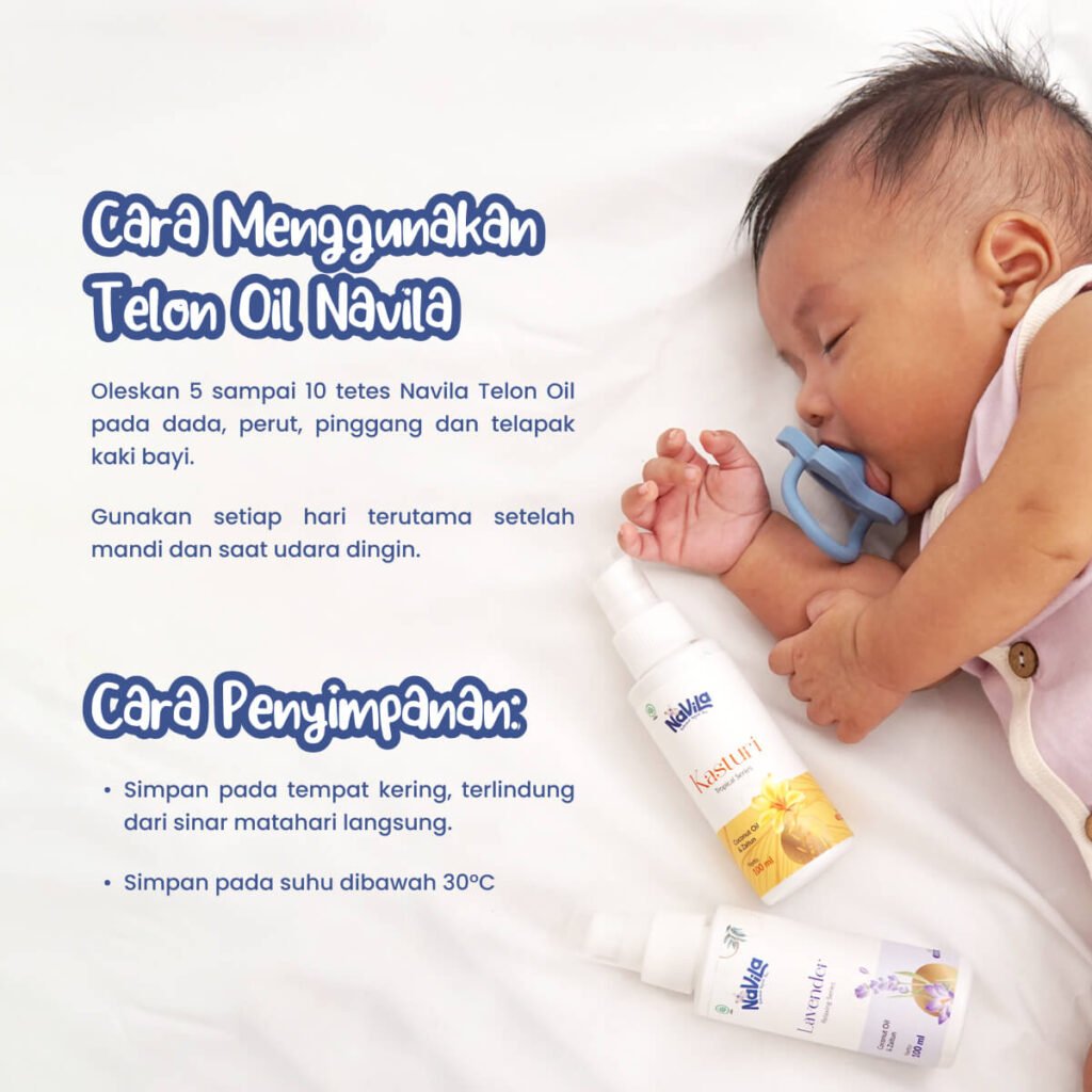 Cara Menggunakan Telon Oil Navila
