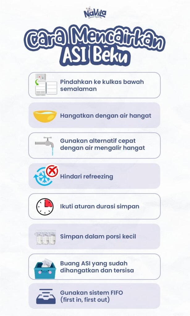 Cara Mencairkan ASI Beku
