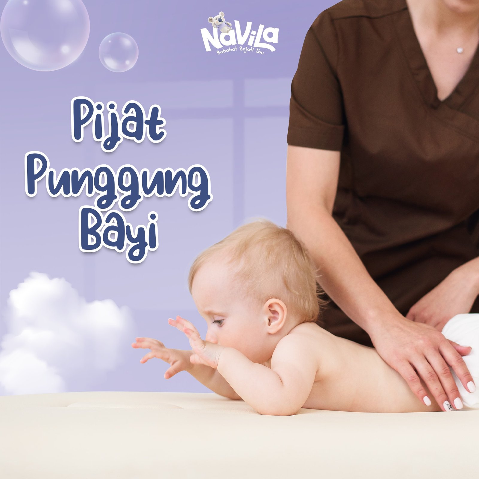 Cara Memijat Punggung Bayi yang Benar