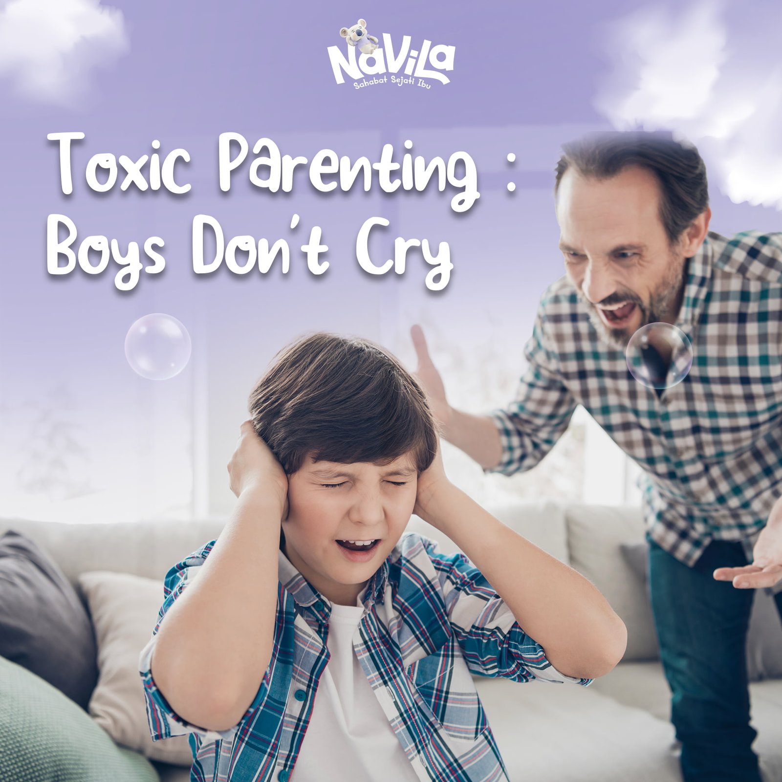 hindari kata ini saat anak laki-laki menangis