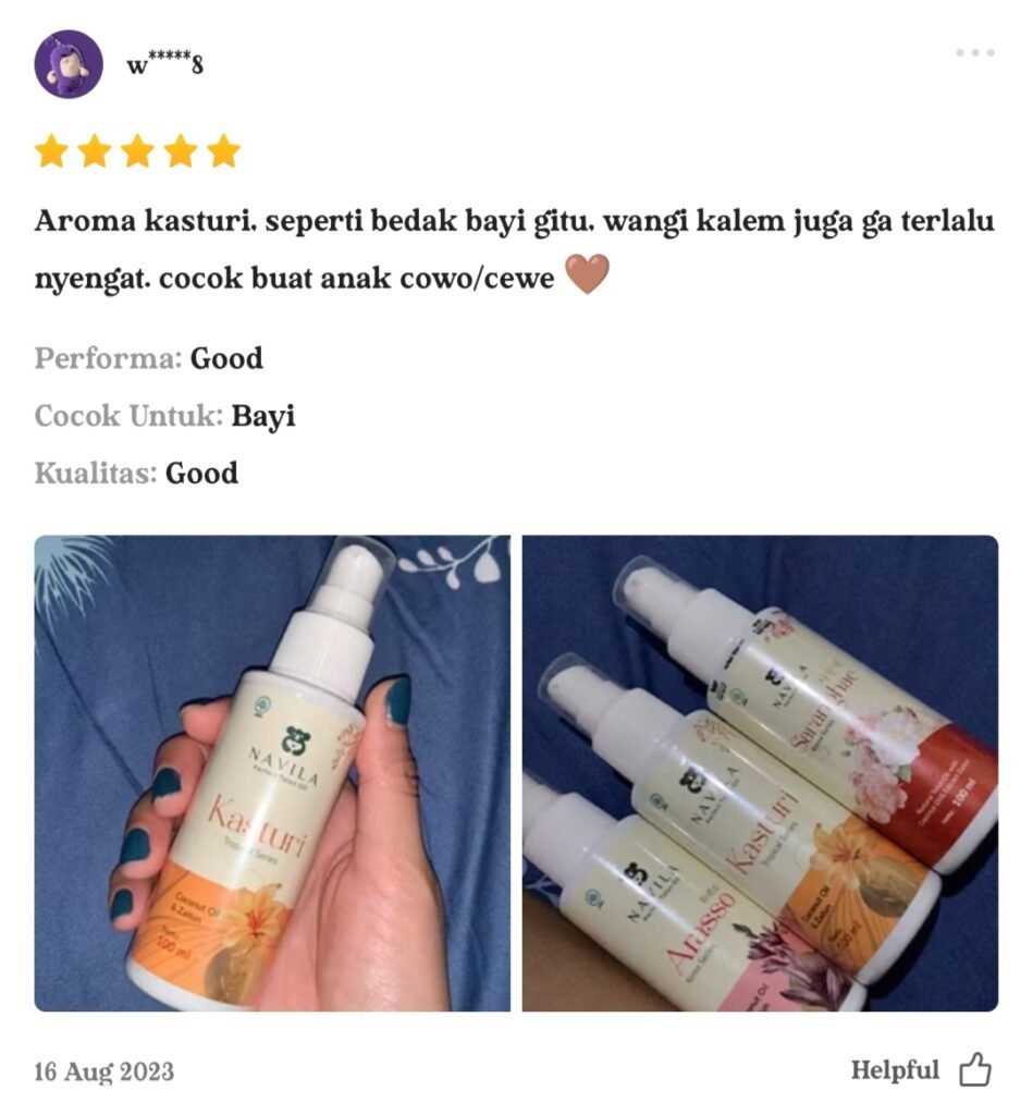 Testimoni 2 Minyak Telon Navila Kasturi