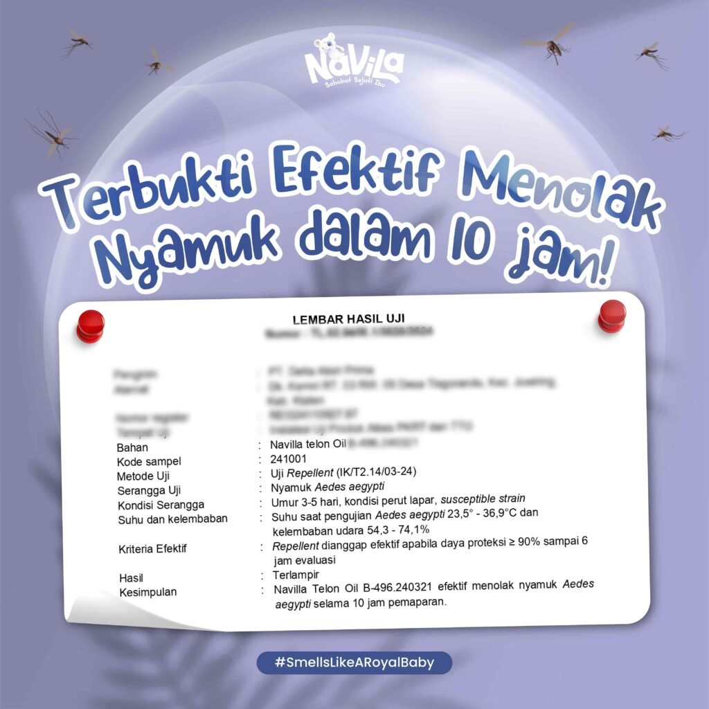 Minyak Telon Navila Terbukti Anti Nyamuk Aedes