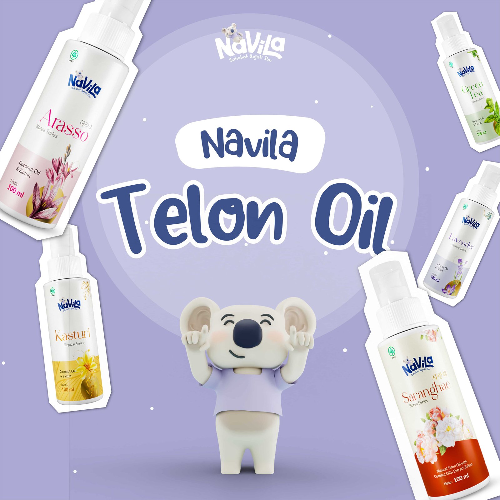 Navila Minyak Telon Bayi Anti Nyamuk Terbaik, Melindungi Hingga 10 Jam