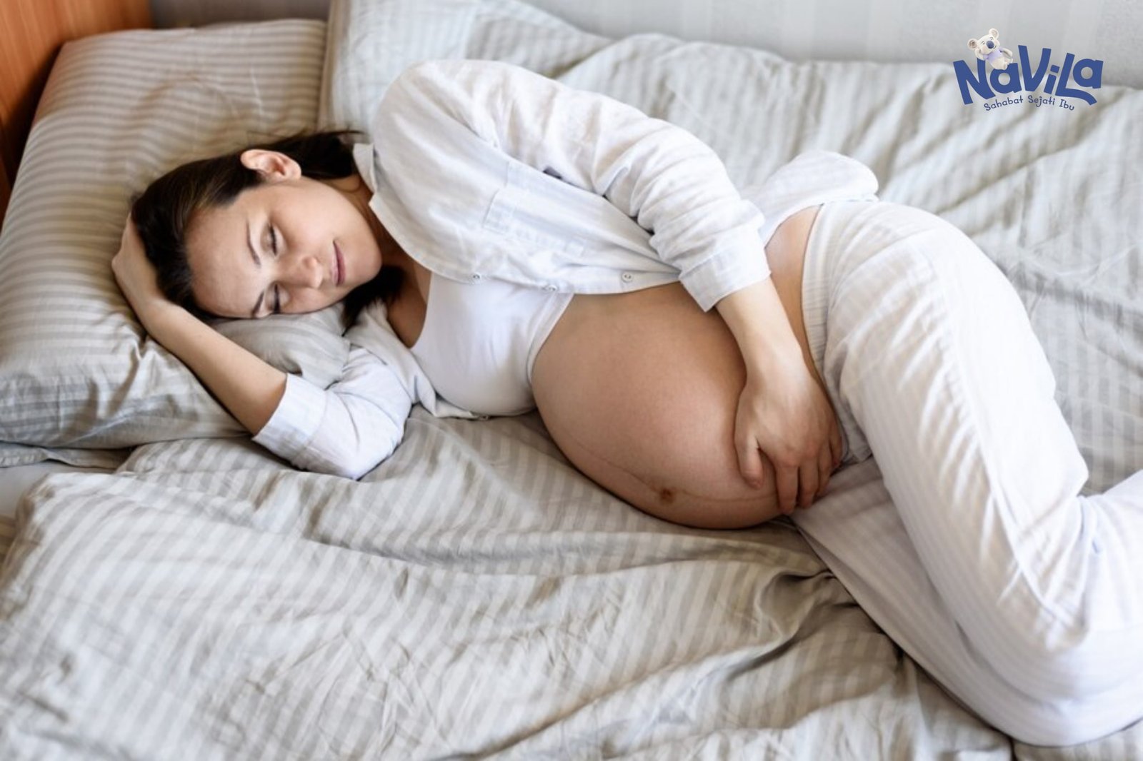 Posisi tidur untuk mengurangi mual saat hamil muda: Tidur Miring ke Kanan