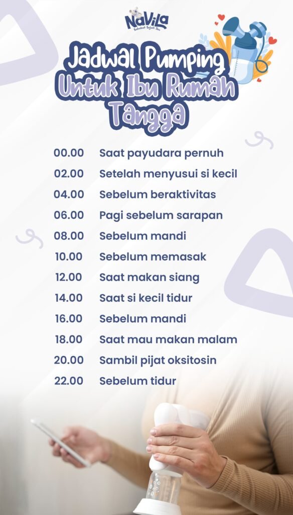 Jadwal Pumping untuk Ibu Rumah Tangga