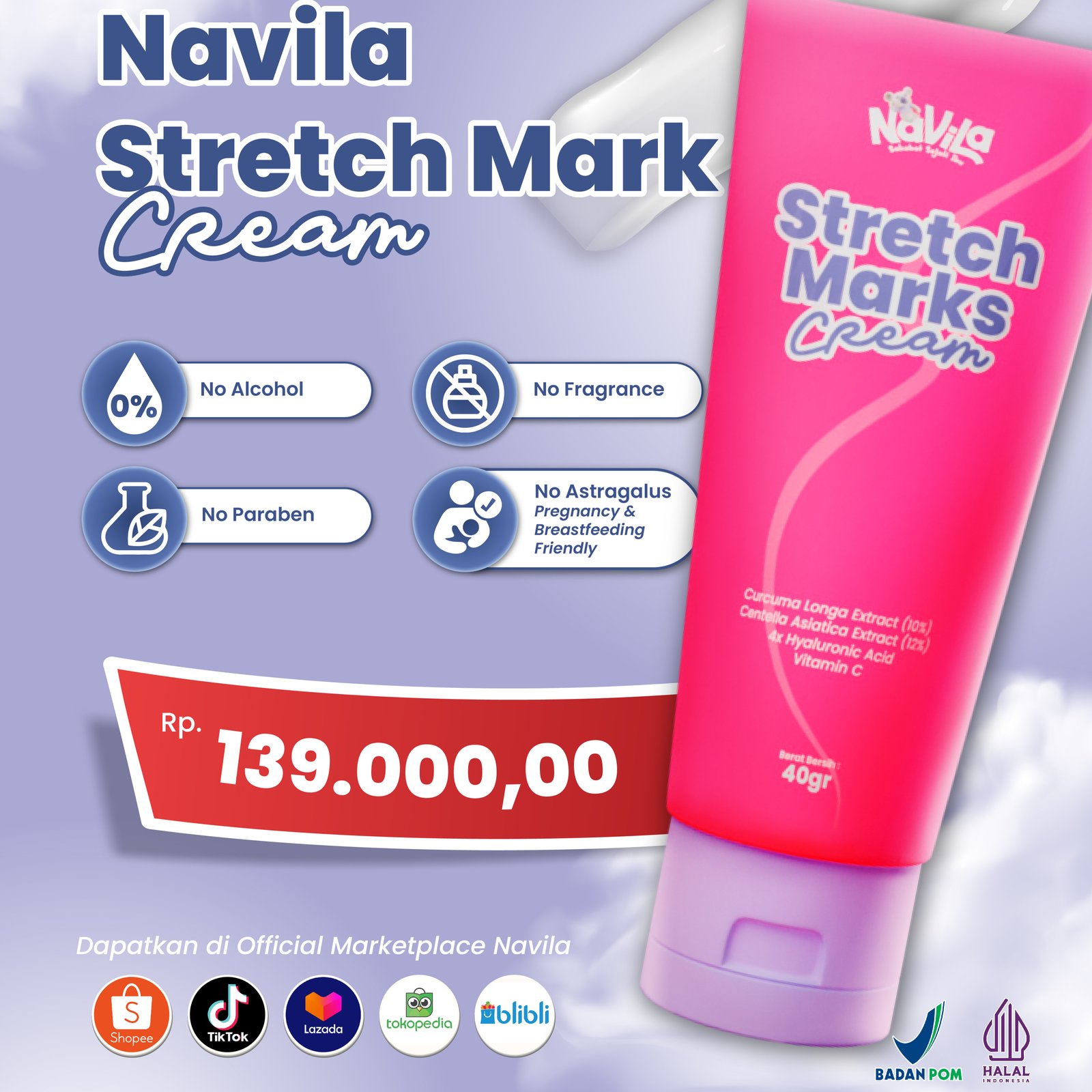 Navila Stretch Mark Cream Terbaik