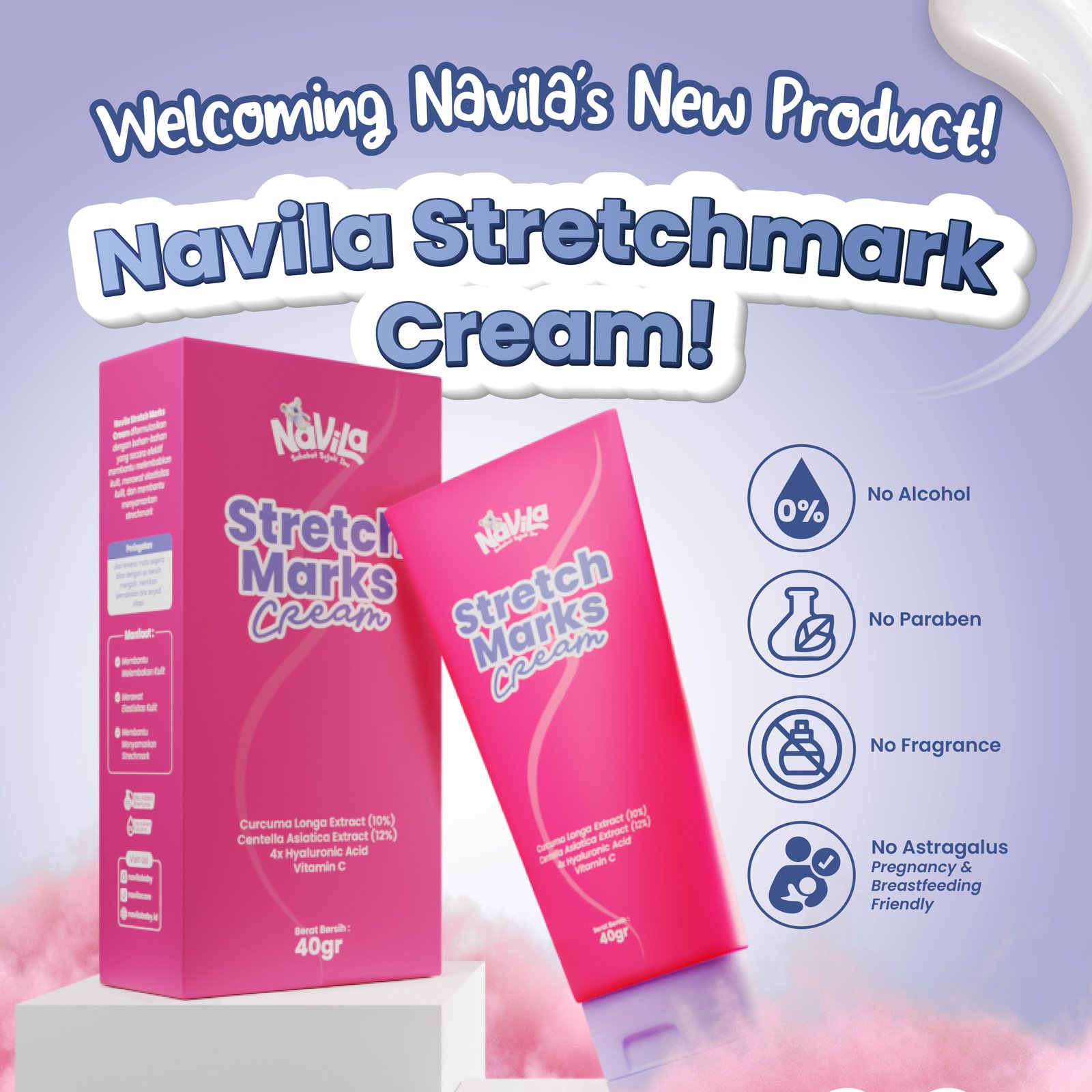 Produk Baru Navila Stretch Mark Cream