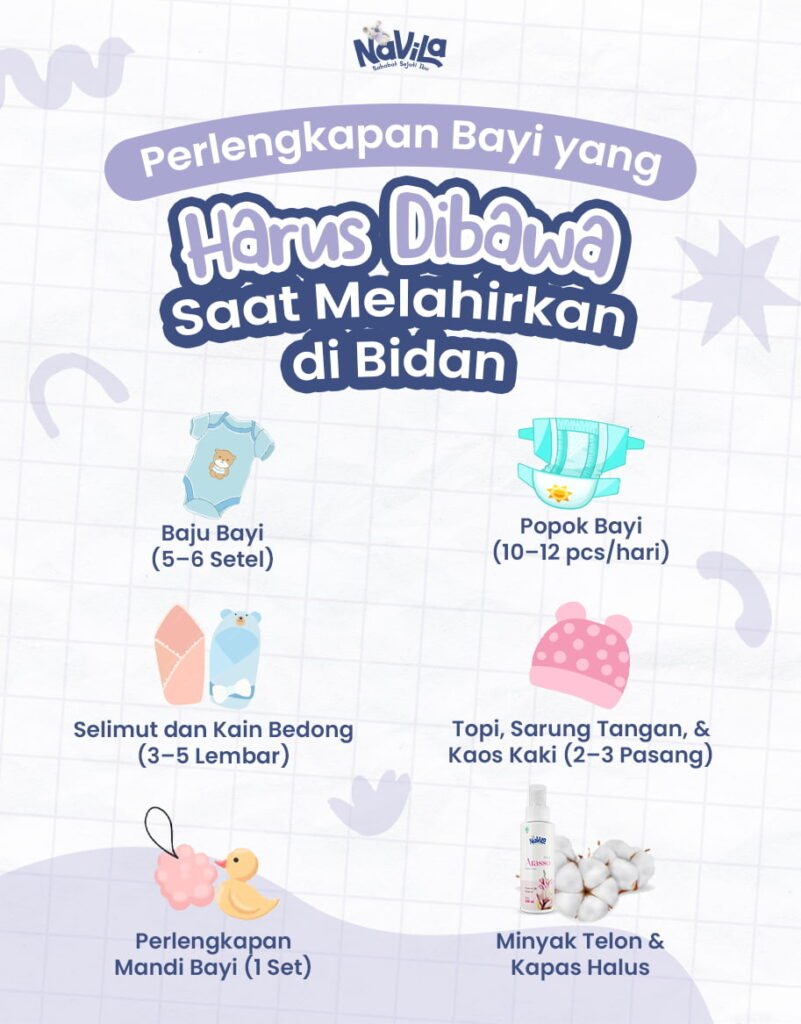 Checklist Perlengkapan Bayi yang Harus Dibawa Saat Melahirkan di Bidan